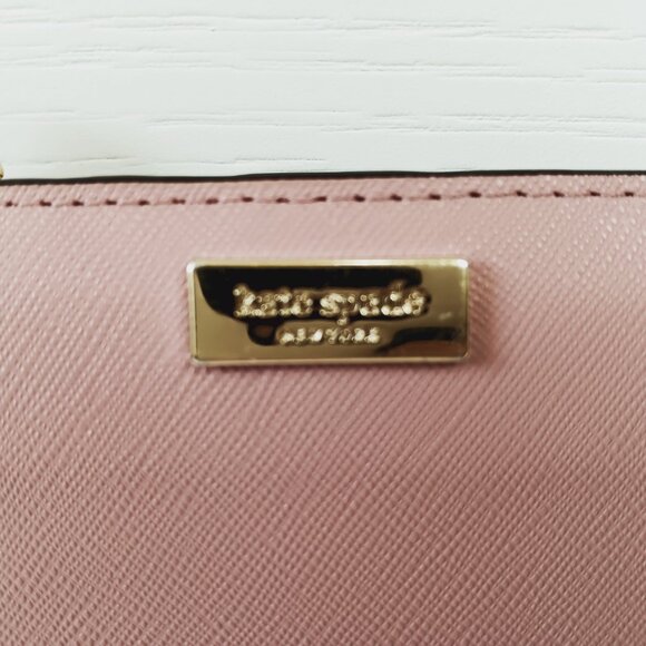 Kate Spade Dusty Mauve Laurel Way Small Shawn Wallet 4 1/2" x 3 5/8" x 1" - Picture 7 of 15